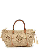 Schoudertas Raphia Gerard darel Beige raphia XMJA08