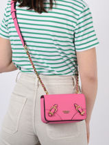 Cross Body Tas Didi Guess Roze didi BA874478-vue-porte