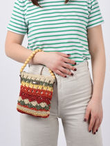 Cross Body Tas Kinabalu Les tropeziennes Veelkleurig kinabalu TZ03-vue-porte