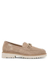 Mocassins Salka Velcalf Uit Leder Mephisto Beige women P5141719