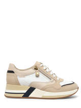 Sneakers Olimpia Uit Leder Mephisto Beige women P5142044