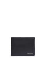 Portefeuille Leder Calvin klein jeans Zwart duo stitch K510325