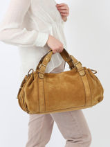 Schoudertas Folk Light Gerard darel Bruin folk light W405-vue-porte