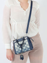 Cross Body Tas Katey Guess Blauw katey PD787073-vue-porte