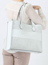 Handtas Katey Guess Wit katey WH876923-vue-porte