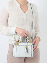 Cross Body Tas Katey Guess Wit katey WH876973-vue-porte