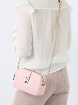 Cross Body Tas Spark Micro Guess Roze spark micro QG876214-vue-porte