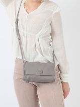 Cross Body Tas Natural Leder Biba Violet natural CHR3L-vue-porte