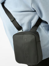 Cross Body Tas Calvin klein jeans Zwart rubberized K510225-vue-porte