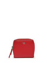 Portefeuille Foulonn� Leder Yves renard Rood foulonne 29492