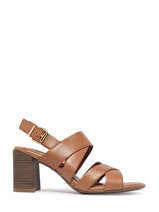 Sandalen Met Hak Uit Leder Tamaris Bruin women 20