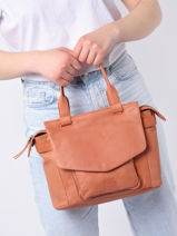 Handtas Smart Basilic pepper Oranje smart BSMA01-vue-porte