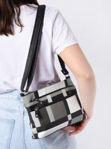 Cross Body Tas Ecossais Miniprix Zwart ecossais XE162-vue-porte