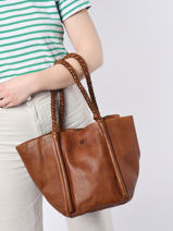 Handtas Heritage Leder Biba Bruin heritage FED2L-vue-porte