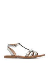 Sandalen Hamsuni Uit Leder Les tropeziennes Grijs women HAMSUNI