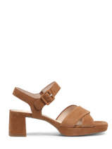 Sandalen Met Hak Uit Leder Gabor Bruin women 35