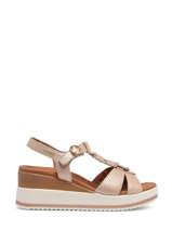 Sandalen Seline Perlkid Uit Leder Mephisto Beige women P5142156