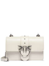 Cross Body Tas Love Bag Icon Leder Pinko Wit love bag icon A0F1