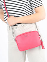 Cross Body Tas Jet Set Leder Michael kors Roze jet set F7SGNM8L-vue-porte
