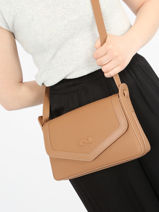 Cross Body Tas Lolly Leder Nathan baume Bruin candy 4-vue-porte