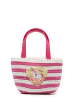 Handtas Le voyage en panier Roze kids PM374