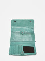 Portefeuille Leder Biba Groen heritage WIC2L-vue-porte