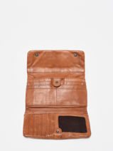 Portefeuille Leder Biba Bruin heritage WIC2L-vue-porte
