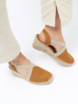 Espadrilles Terra Uit Leder Toni pons Bruin women ST-vue-porte