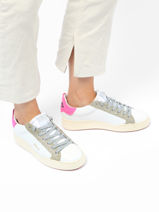 Sneakers Ninja Uit Leder Semerdjian Wit women NINJ9364-vue-porte