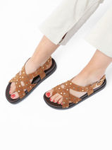 Sandalen Uit Leder We do Bruin women CO45101E-vue-porte