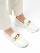 Mocassins Uit Leder Gabor Wit women 61-vue-porte