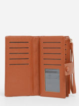 Portefeuille Met Kaarthouder Miniprix Bruin couture SF69011-vue-porte