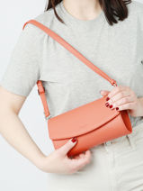 Clutch Met Riempje Madrid Leder Hexagona Oranje madrid 536554-vue-porte