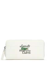 Portefeuille Lacoste Wit roland garros NF4281RG