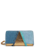 Portefeuille Charlotte Denim Leder Paul marius Blauw denim CHARLDEN