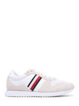 Sneakers Uit Leder Tommy hilfiger Wit men 4699YBS