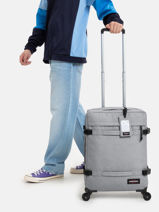 Handbagage Eastpak Grijs authentic luggage EK0A5BFI-vue-porte