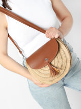 Cross Body Tas Beach Stro Georges rech Bruin beach PE22055-vue-porte