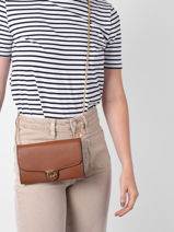 Cross Body Tas Adair Leder Lauren ralph lauren Bruin adair 31902100-vue-porte