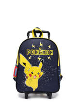 Rugzak Op Wieltjes 1 Compartiment Pokemon Blauw energie electrique 221K204F