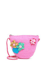 Cross Body Tas Le voyage en panier Roze kids PM624