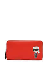 Portefeuille K Ikonik 2.0 Leder Karl lagerfeld Oranje k ikonic 2.0 230W3213