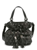 Handtas M Premier Flirt Bubble Nylon En Leder Lancel Zwart premier flirt A12535