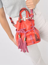Cross Body Tas Premier Flirt Multico Leder Lancel Oranje premier flirt A12362-vue-porte