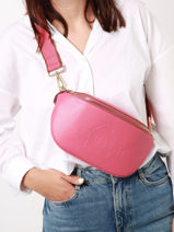 Heuptasje M Fulgurant Leder Etrier Roze fulgurant EFUL022M-vue-porte