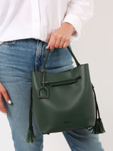 Bucket Bag Blazer Leder Etrier Groen blazer EBLA004M-vue-porte