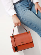 Cross Body Tas Blazer Leder Etrier Oranje blazer EBLA001M-vue-porte