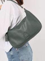 Schoudertas Tradition Leder Etrier Groen tradition EHER026M-vue-porte
