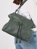 Schoudertas Tradition Leder Etrier Groen tradition EHER027M-vue-porte