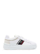 Sneakers Uit Leder Tommy hilfiger Wit women 7387YBS